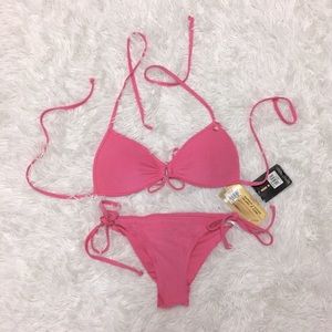 NWT Bamboo Island Pink Bikini Size XS
